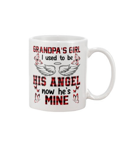Grandfather mug grandpa girl angel dhuc trth