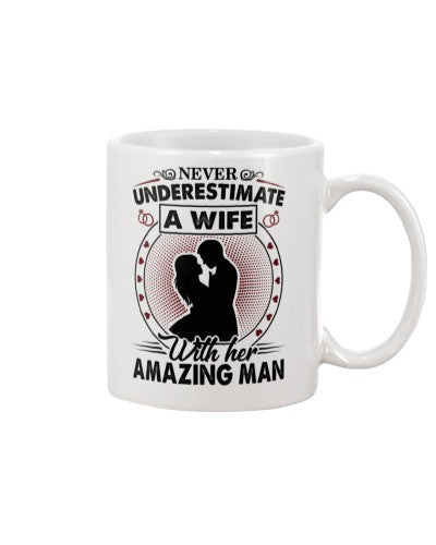 Husband mug never underestimate wife amazing man htte