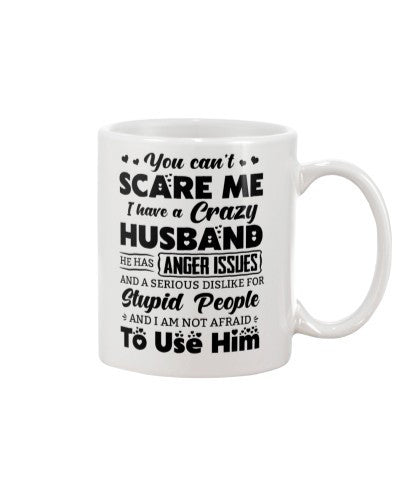 Wife mug scare crazy husband anger htte