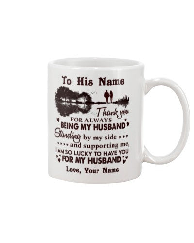 Wife mug tqh husband lucky wife deua