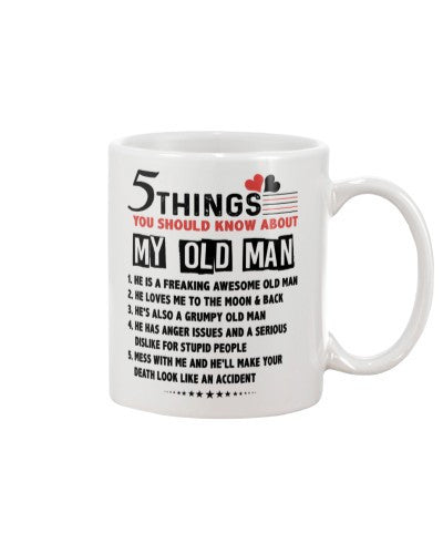 Husband mug 5 things know oldman love dhuc ngvt