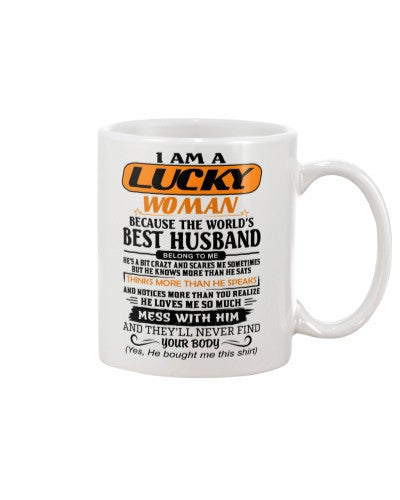 Husband mug lucky woman best husband htte
