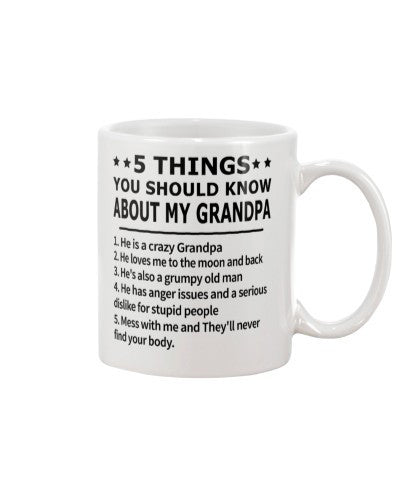 Grandfather mug about my grandpa ngvt