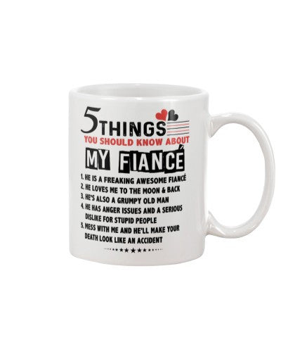 Husband mug 5 things know fiance love dhuc ngvt