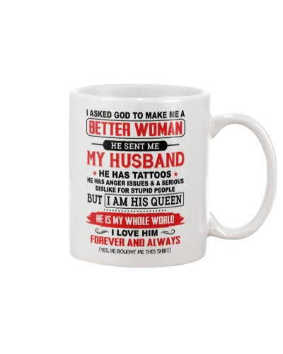Husband mug husband better woman tattos ngvtt