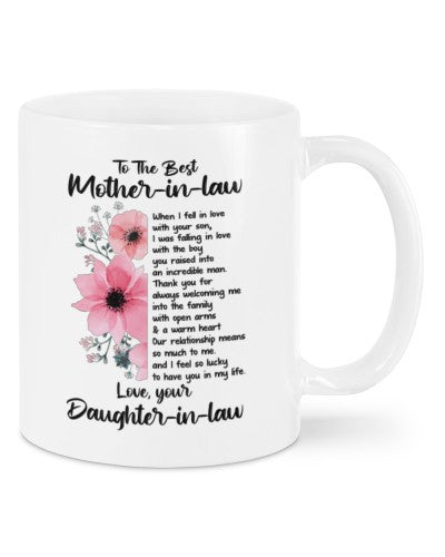 Daughter In Law mug motheril raised daughteril deua ngnh