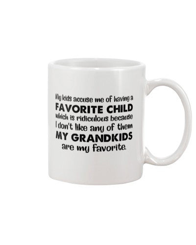 Grandmother mug favorite child tqh