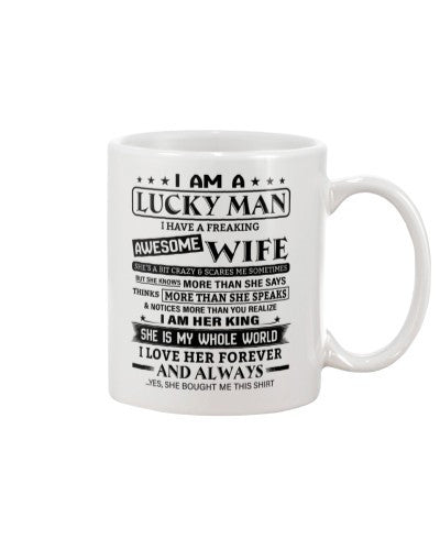 Wife mug luckyman wife king htte