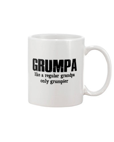 Grandfather mug grumpa only grumpier htte
