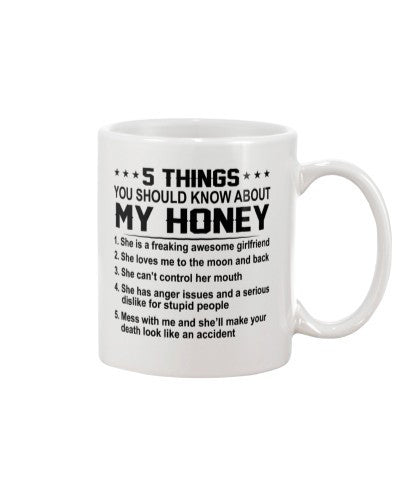 Husband mug 5 things awesome honey htte