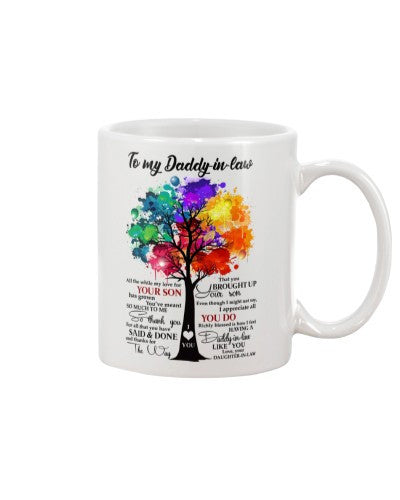 Daughter In Law mug daddyinlaw broughtup dauinlaw htte