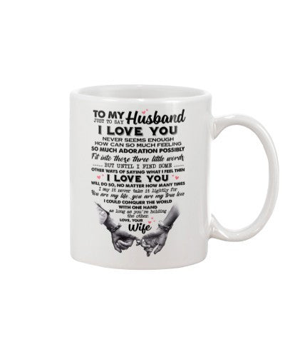 Husband mug just to say husband ngvt