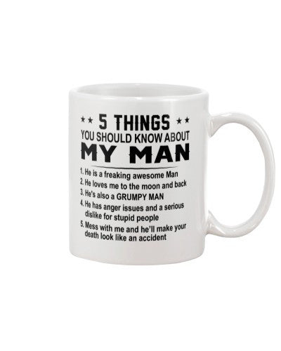 Wife mug 5 things man grumpyman htte