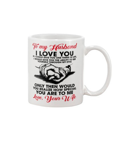 Wife mug husband realize wife djub ngnh