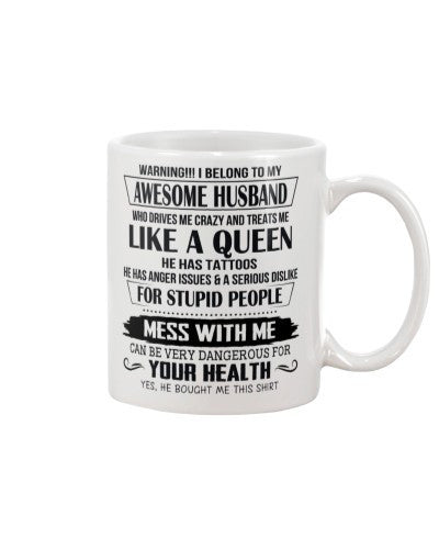 Husband mug ibtm husband tattoos like queen htte
