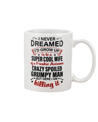 Husband mug super wife grumpy man here dhub ngvt