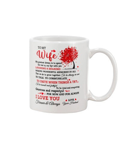 Wife mug tqh tmw love forever always