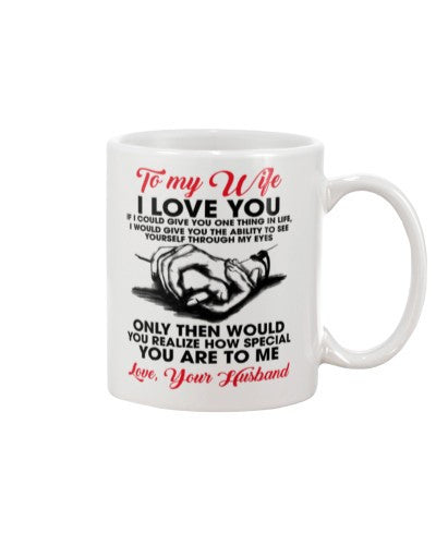 Wife mug wife realize husband djub ngnh