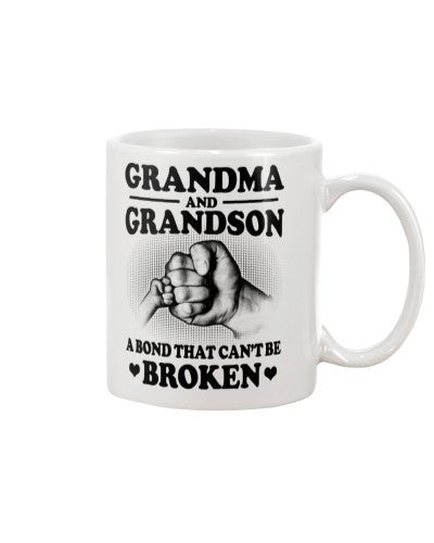 Grandmother mug grandma grandson a bond broken htte