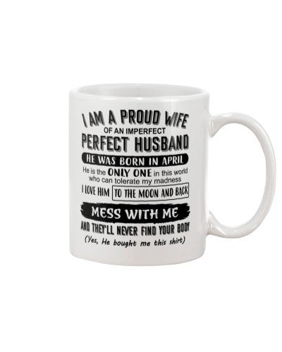 Wife mug wife perfect husband april onlyone ntmn