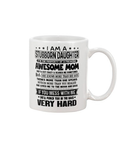 Grandmother mug daughter mom veryhard ntmn punchface