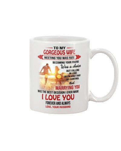 Wife mug tqh gorgeous wife husband mu
