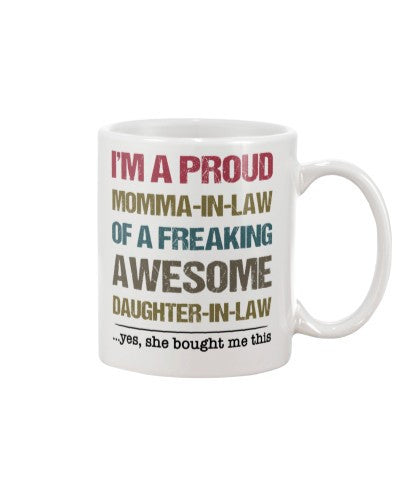 Daughter In Law mug momma inlaw freaking daughter inlaw htte