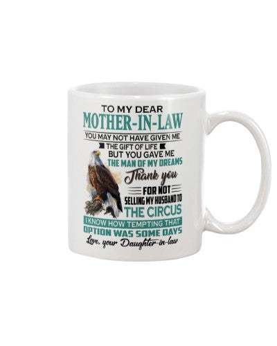 Daughter In Law mug mother in law circus daughter mug ngvt