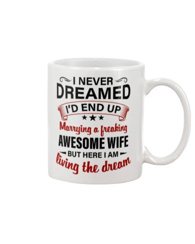 Husband mug awesome wife dream dbua vttn