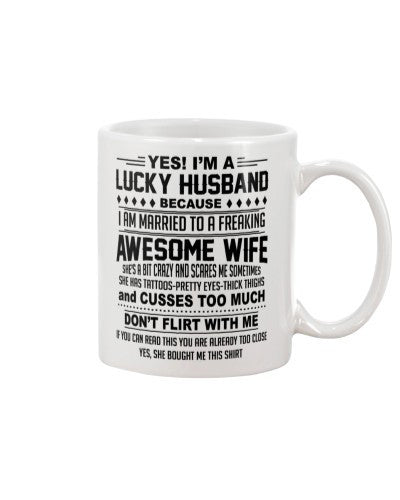 Wife mug husband awesome wife tattoo eye ngvt