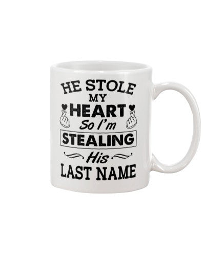 Husband mug he stole lastname ntmn