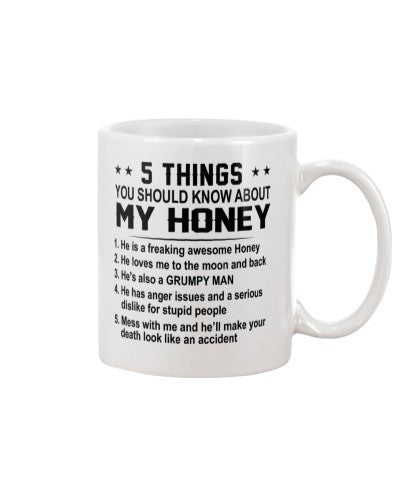 Wife mug 5 things honey grumpyman htte