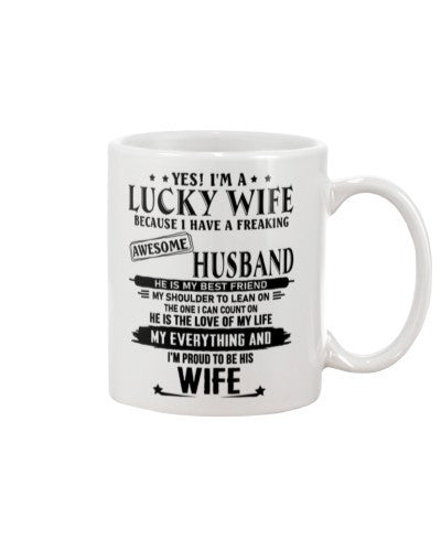 Wife mug lucky wife husband love dbuc lnka