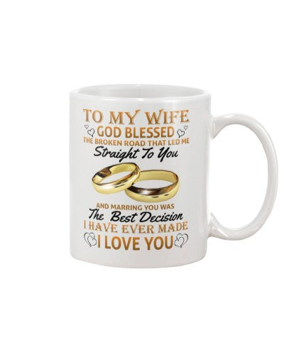Wife mug wife blessed marring htte