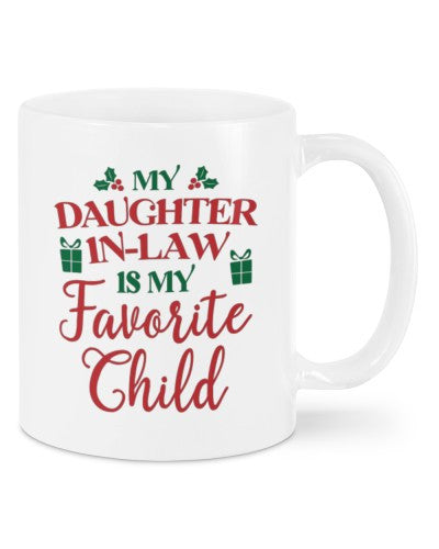 Daughter In Law mug daughterinl favorite child daub htte