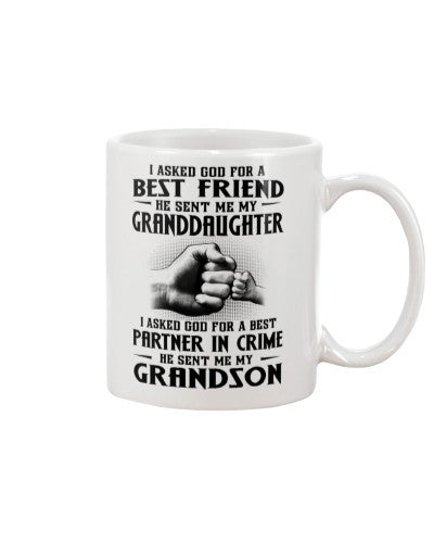 Grandmother mug tqh askedgod granddau grandson