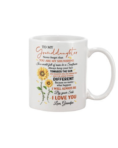 Granddaughter Mug- granddau sunshine grandpa ngnh