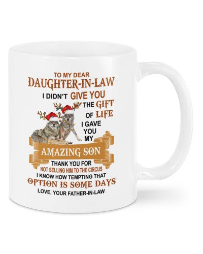 Granddaughter Mug- mug xmas daughteril give fatheril dauc htte