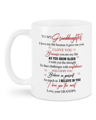 Granddaughter Mug- mug granddau gave grandpa dhuc htteh