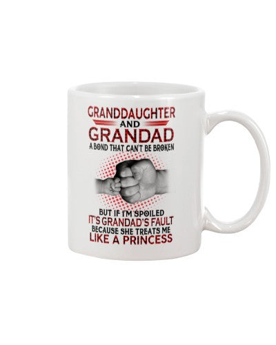 Granddaughter Mug- granddau grandad princess dhud htte 1