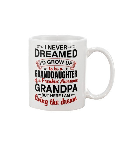Granddaughter Mug- granddau grandpa living dhub ngvt