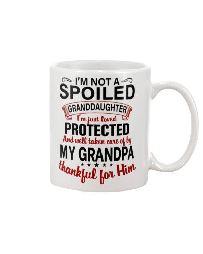 Granddaughter Mug- spoiled granddau grandpa dhub htteh