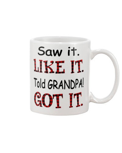Granddaughter Mug- saw like grandpa ddud ntmn