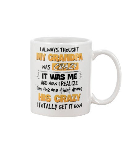 Granddaughter Mug- granddau grandpa his crazy diub ngvt