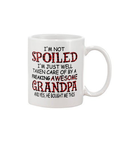 Granddaughter Mug- spoiled awesome grandpa dfub htteh