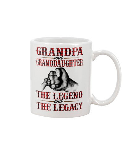 Granddaughter Mug- granddau grandpa legend legacy diub htte