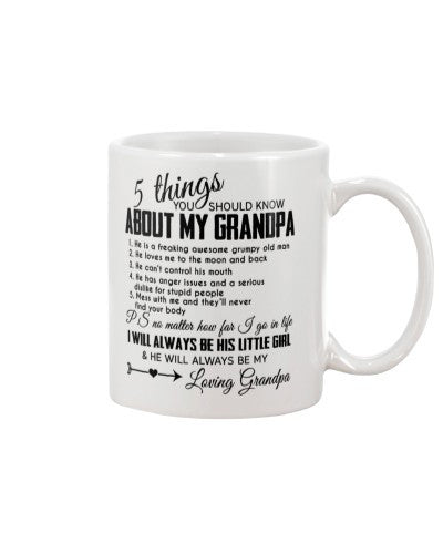 Granddaughter Mug- 5things control grandpa ntmn