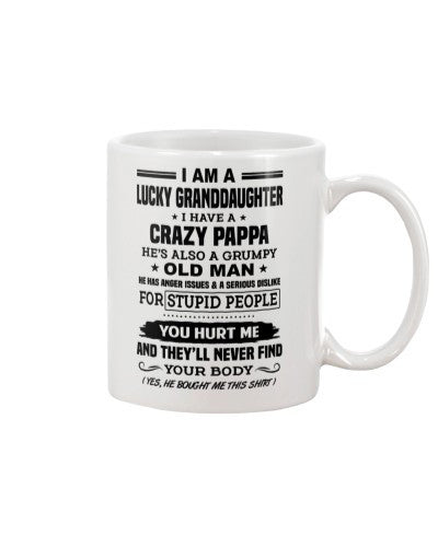 Granddaughter Mug- lucky granddau pappa yourbody htte