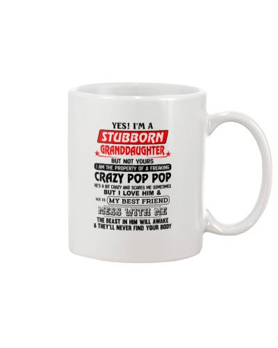 Granddaughter Mug- granddau property poppop ngvt