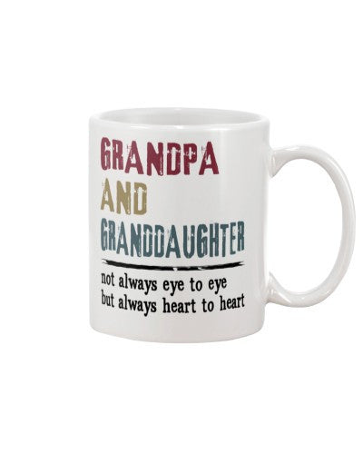 Granddaughter Mug- granddau and grandpa always ngvt